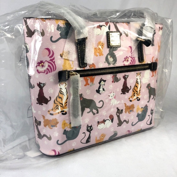 2024 Disney Parks Dooney & Bourke Disney Cats Shopper Tote Purse I - NEW Actual - Picture 2 of 5